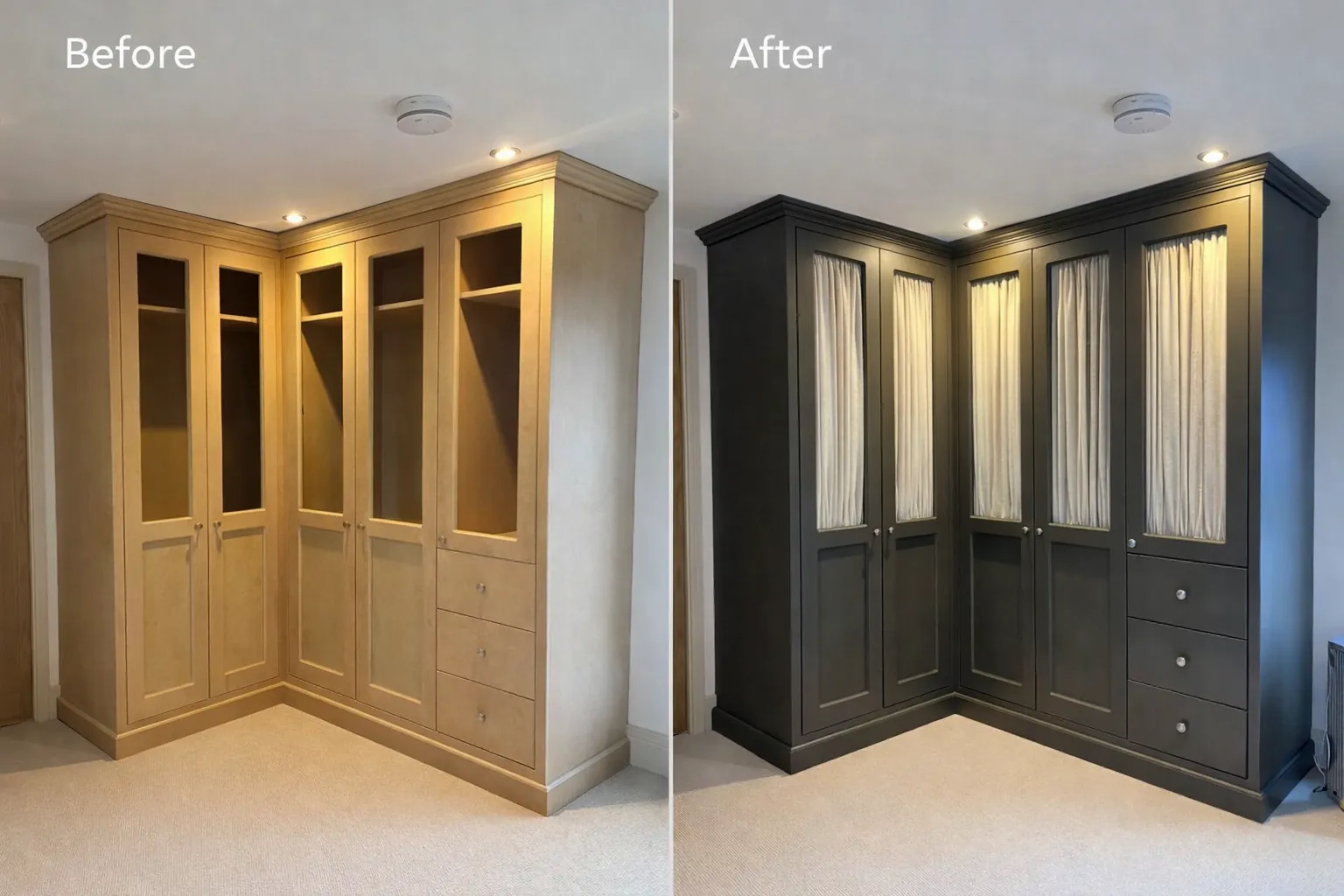 Sprayed vs. Hand-Painted Wardrobes: A Side-by-Side Comparison of Durability and Texture